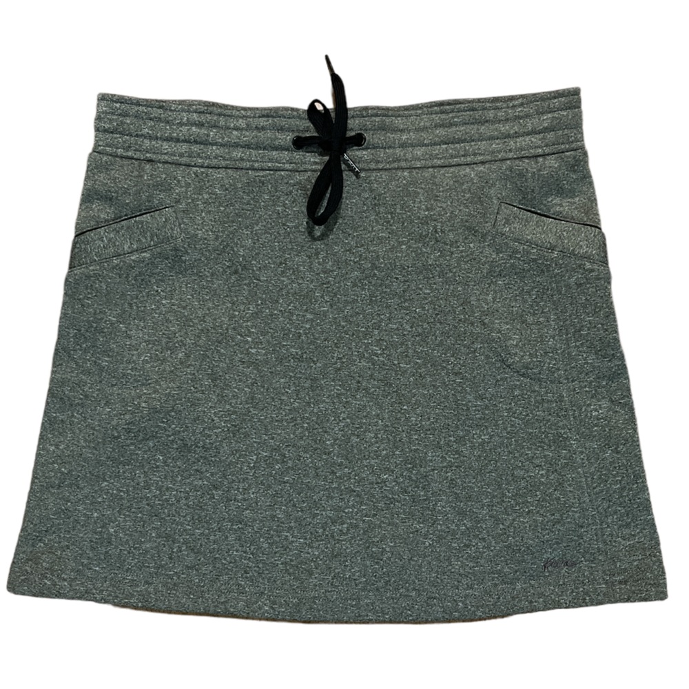 Kavu Women’s Emy Fleece Mini Pull-On Pencil Skirt, Heathered gray, Small